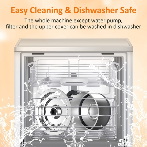 POLAME Pet Flower Water Fountain Stainless Steel - Picture 10 of 12